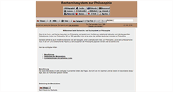 Desktop Screenshot of philosophie-recherche.de